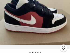 wmns air jordan 1 low gym red black